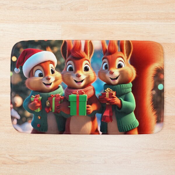 Item preview, Red Squirrels celebrating Christmas  designed and sold by Colin Bentham.