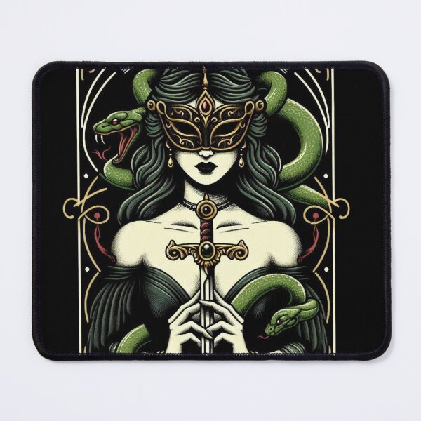 Item preview, Mystic Guardian with Serpent designed and sold by Glow8Tees.