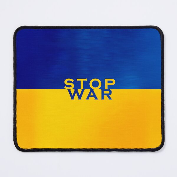 Item preview, Stop War Ukraine Flag Peace Print designed and sold by cabana.space.
