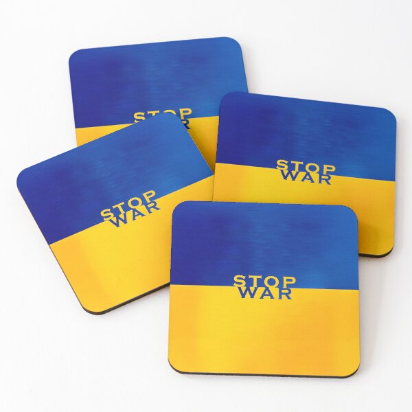 Item preview, Stop War Ukraine Flag Peace Print designed and sold by cabana.space.