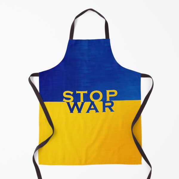 Item preview, Stop War Ukraine Flag Peace Print designed and sold by cabana.space.
