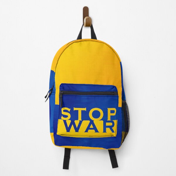 Item preview, Stop War Ukraine Flag Peace Print designed and sold by cabana.space.
