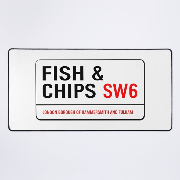 Item preview, Classic London Fish & Chips Road Sign V1a designed and sold by RetrospectUK.