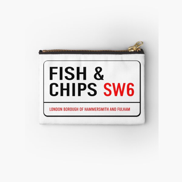 Item preview, Classic London Fish & Chips Road Sign V1a designed and sold by RetrospectUK.