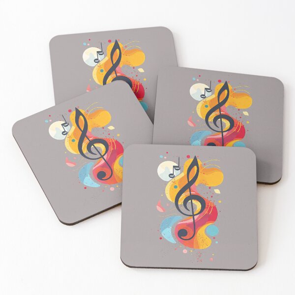 Item preview, Abstract Musical Treble Clef Art - Colorful Music Design designed and sold by EmiBarDesign.