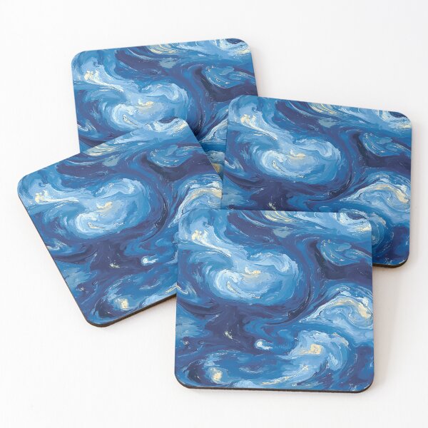 Item preview, A design of swirling clouds and dreamy starlit nightscapes. designed and sold by HEMRO.