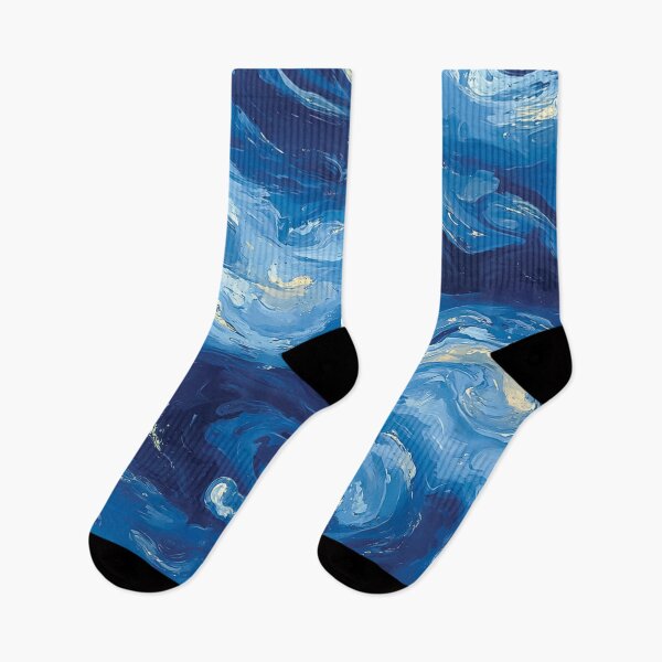 Item preview, A design of swirling clouds and dreamy starlit nightscapes. designed and sold by HEMRO.
