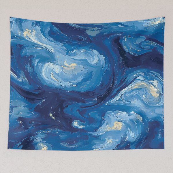 Item preview, A design of swirling clouds and dreamy starlit nightscapes. designed and sold by HEMRO.