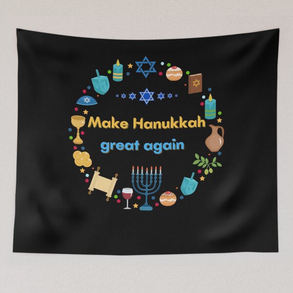 Item preview, Make Hanukkach great again, a humorous t-shirt that combines tradition with a playful approach to celebrating the holiday designed and sold by FelkMariShop.