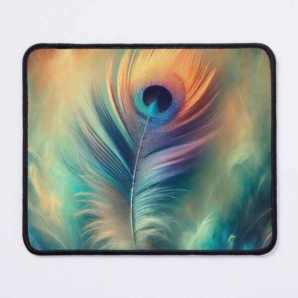 Item preview, Peacock Feather in a Swirl of Colors designed and sold by Sadia Jannat.