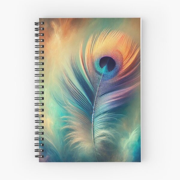 Item preview, Peacock Feather in a Swirl of Colors designed and sold by Sadia Jannat.