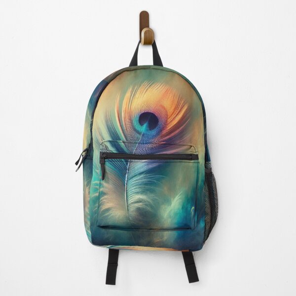 Item preview, Peacock Feather in a Swirl of Colors designed and sold by Sadia Jannat.