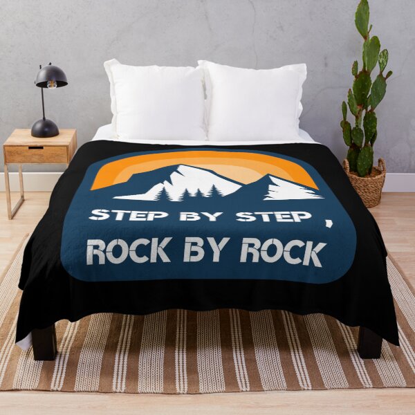 Item preview, STEP BY STEP, ROCK BY ROCK best gift for Mountains lovers designed and sold by FelkMariShop.