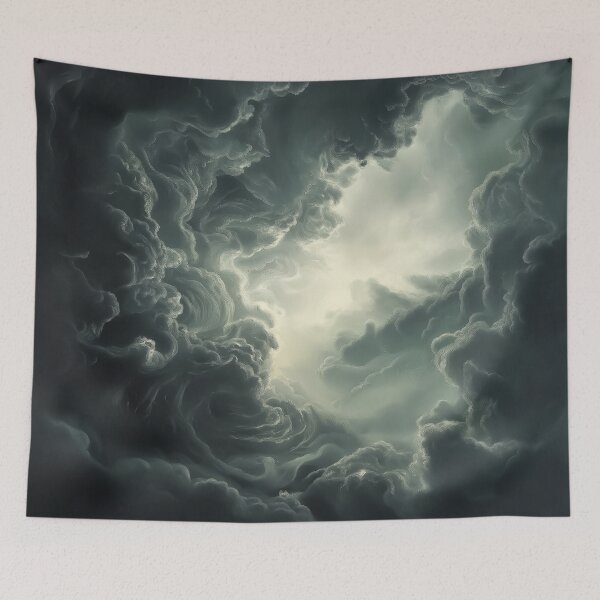 Item preview, A dramatic design of swirling clouds converges in a vortex. designed and sold by HEMRO.