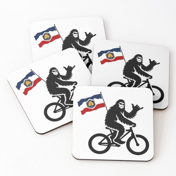 Item preview, Bigfoot Cycling Utah Flag designed and sold by Esskay Designs.