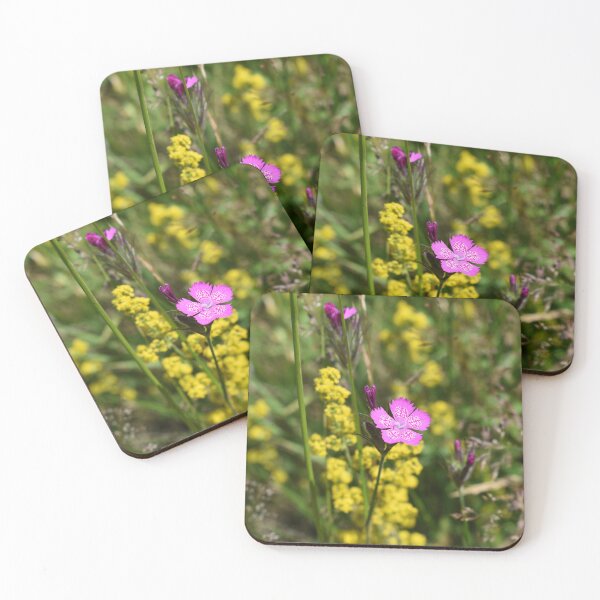 Item preview, Purple and yellow wilfdlowers on a meadow designed and sold by mariya-ivanova.