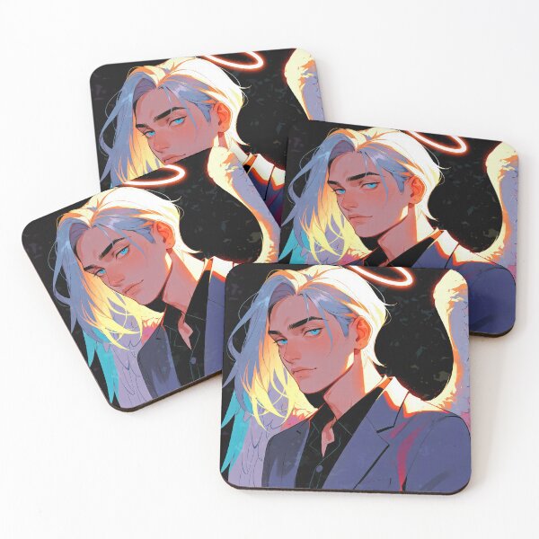 Item preview, Handsome Angel Man With White Hair designed and sold by CriaCreative.