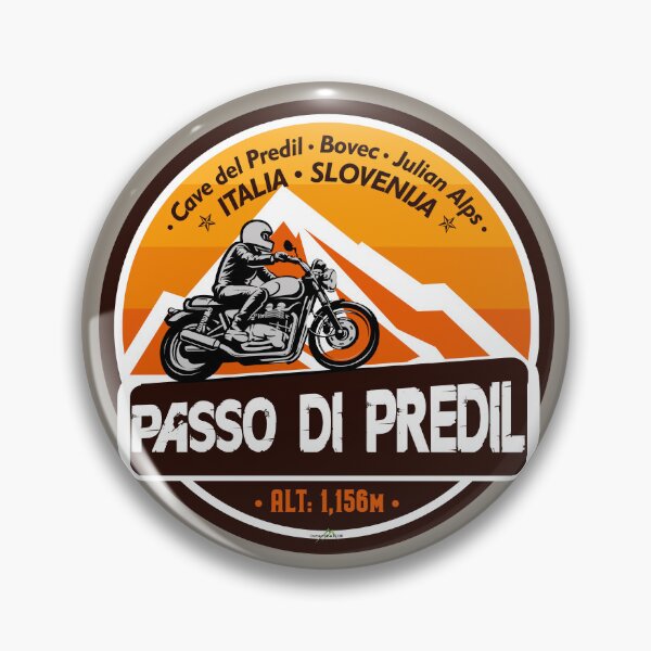 Item preview, Predil Pass Passo di Predil Italy Slovenia Motorcycle Sticker T-Shirt 02 designed and sold by OuterShellUK.