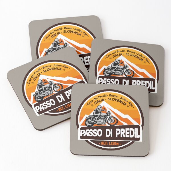 Item preview, Predil Pass Passo di Predil Italy Slovenia Motorcycle Sticker T-Shirt 02 designed and sold by OuterShellUK.