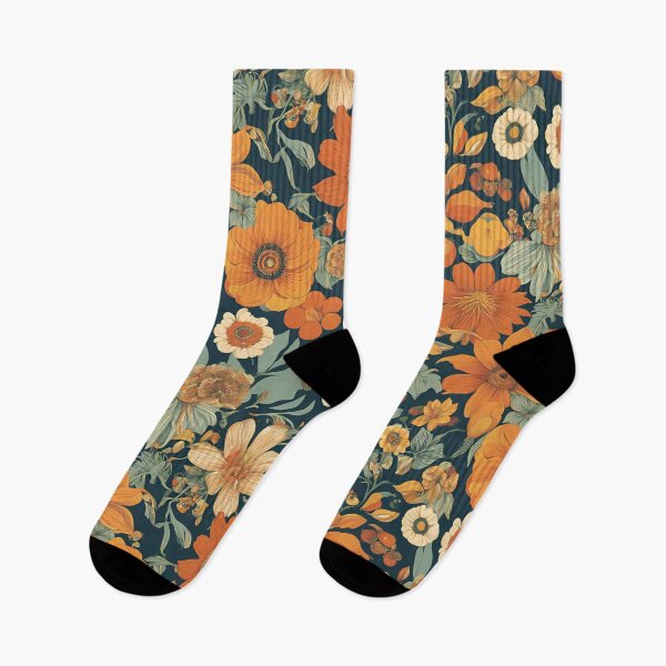 Item preview, Flower Power Groovy Baby Orange Vintage 70's Print designed and sold by stxaris.