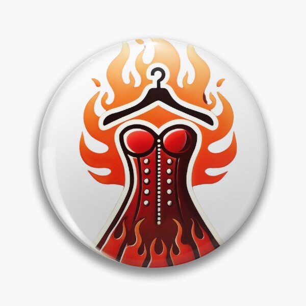 Item preview, Stylized Red Corset with Flames Symbolizing Passion and Fashion designed and sold by Creative88Art.