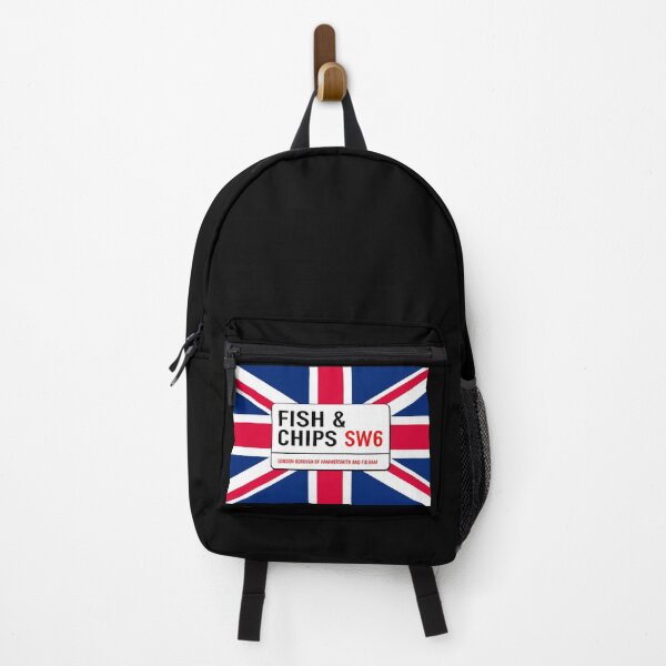 Item preview, Classic London Fish & Chips Road Sign V1d designed and sold by RetrospectUK.