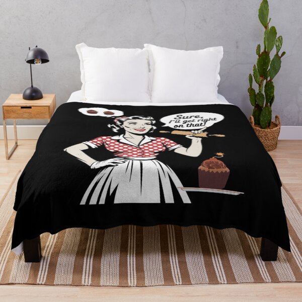 Item preview, Sarcastic Vintage Housewife - The perfect gift for fans of retro style, sarcasm, and kitchen humor! designed and sold by ZyziowskyArt.