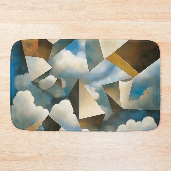 Item preview, A surreal design where geometric structures emerge from and blend seamlessly with the clouds. designed and sold by HEMRO.