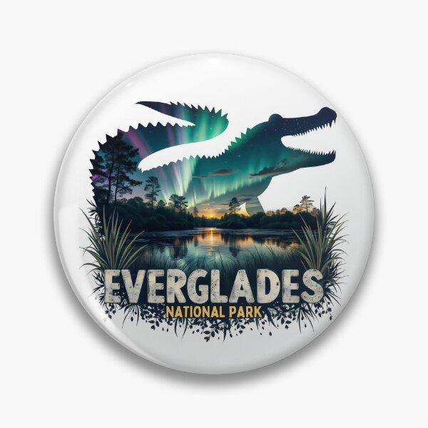 Item preview, Everglades National Park Alligator Aurora Nature Scene designed and sold by Abdu  Innovations.
