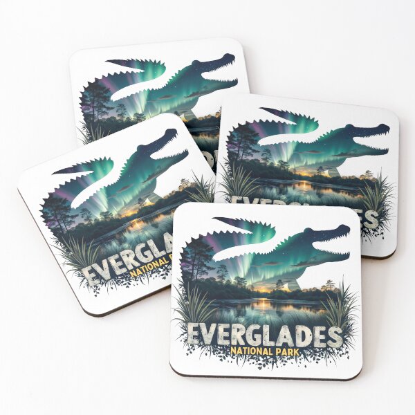 Item preview, Everglades National Park Alligator Aurora Nature Scene designed and sold by Abdu  Innovations.