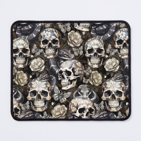 Item preview, Vintage Dark Academia Floral Skulls And Snakes Nightgarden designed and sold by UtArt.