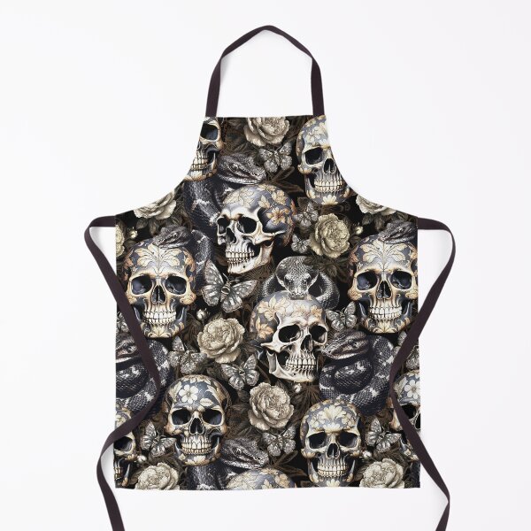 Item preview, Vintage Dark Academia Floral Skulls And Snakes Nightgarden designed and sold by UtArt.