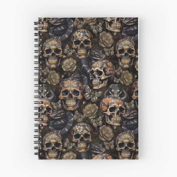 Item preview, Vintage Dark Academia Floral Skull And Snakes Nightgarden designed and sold by UtArt.