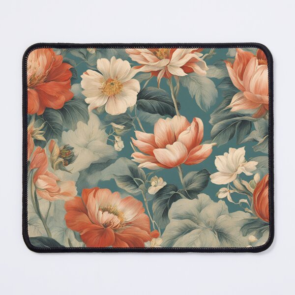 Item preview, Fantasy Vintage Wild Flowers Print Pink and Red Green Dreamy Romantic designed and sold by stxaris.