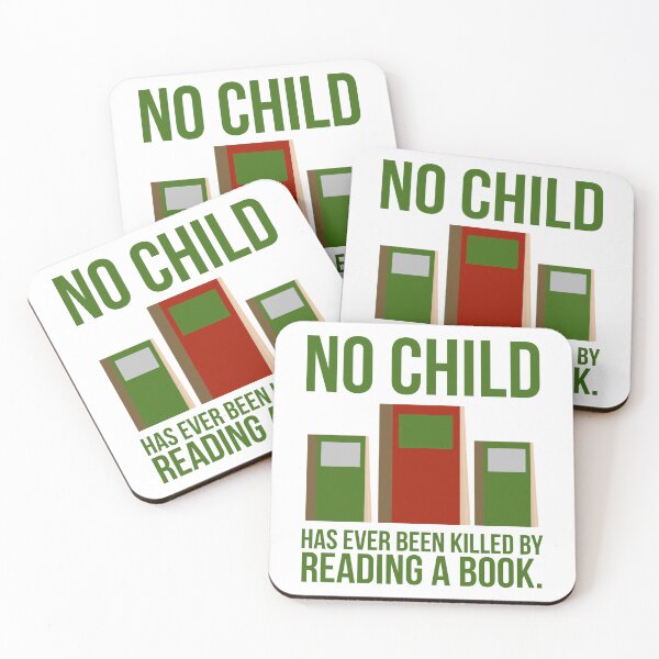 Item preview, No child has been killed by reading a book  designed and sold by Rachel the Artist .