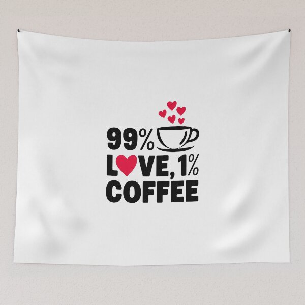 Item preview, Love and Coffee Minimalist Design designed and sold by TomxDesign.