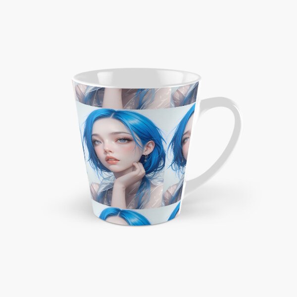 Item preview, Blue Girl Woman Textures Art Contemporary Design designed and sold by ART ATTACK ZONE.
