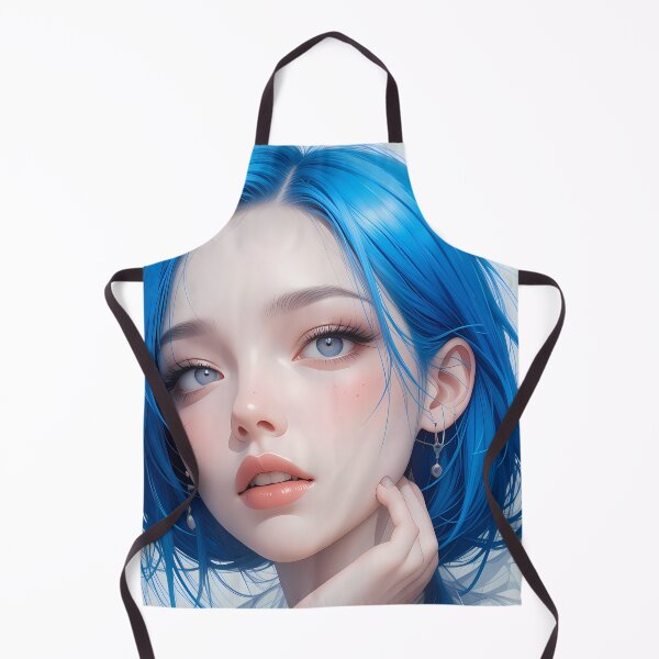 Item preview, Blue Girl Woman Textures Art Contemporary Design designed and sold by ART ATTACK ZONE.