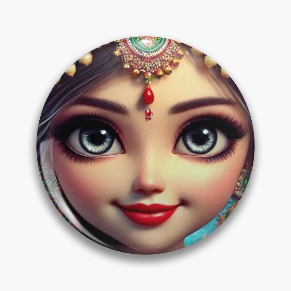 Item preview, Shrimati Radha Rani sitting on the banks of river Yamuna in Vrindavan designed and sold by VrindaArts.