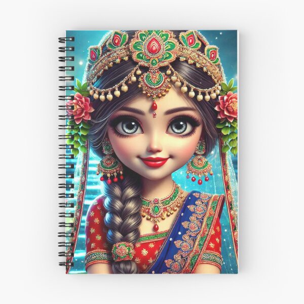Item preview, Shrimati Radha Rani sitting on the banks of river Yamuna in Vrindavan designed and sold by VrindaArts.