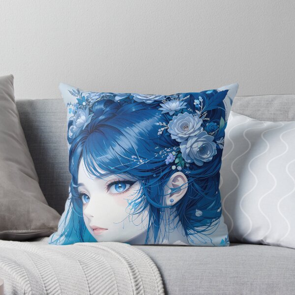 Item preview, Woman Blues Abstract Colors Textures Art Contemporary Design designed and sold by ART ATTACK ZONE.