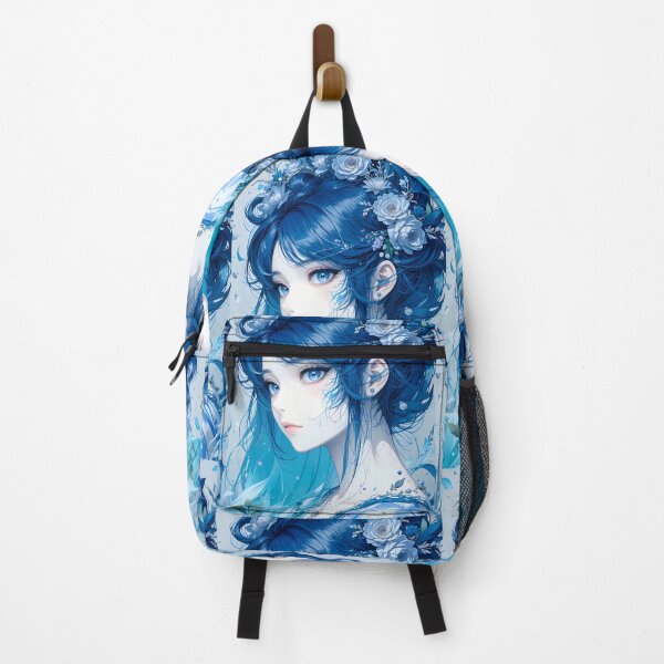 Item preview, Woman Blues Abstract Colors Textures Art Contemporary Design designed and sold by ART ATTACK ZONE.