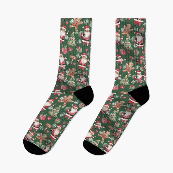 Item preview, Black Santa Christmas in green designed and sold by IMAPROBLEM BRAND CLOTHING BY INFLUENCE GETEM.