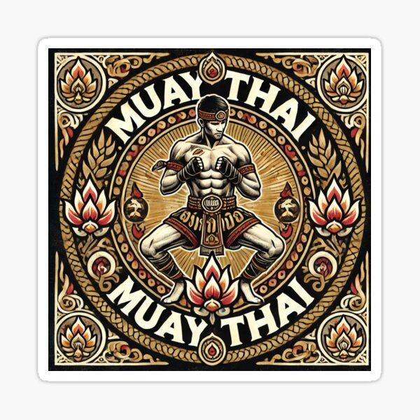Item preview, Traditional Muay thai Logo designed and sold by ELKENAH.