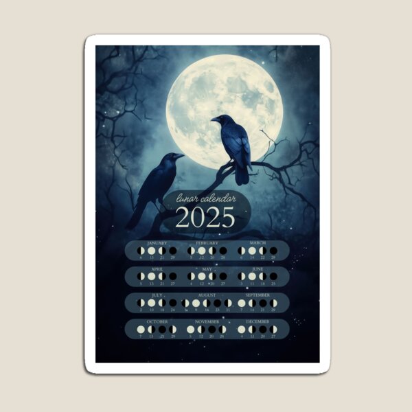 Artikel-Vorschau von Mondkalender 2025 Raben, designt und verkauft von Thunderg1rl.