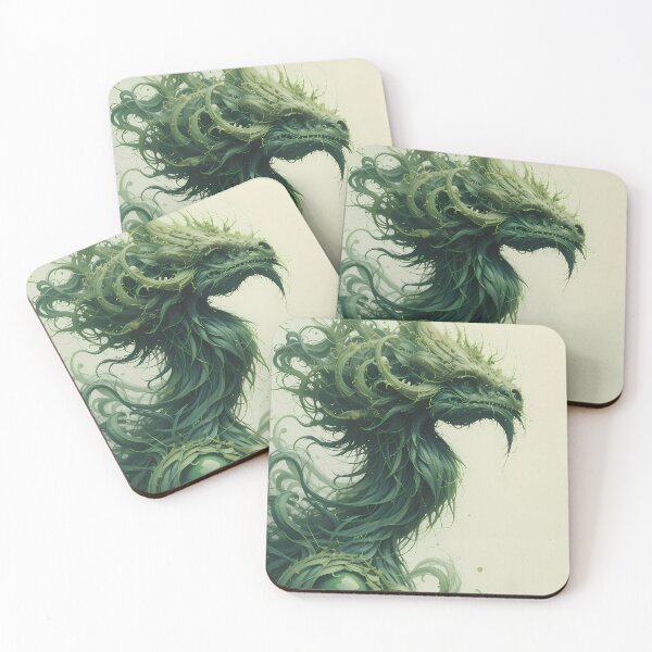Item preview, Green Creature Abstract Colors Textures Art Contemporary Design designed and sold by ART ATTACK ZONE.