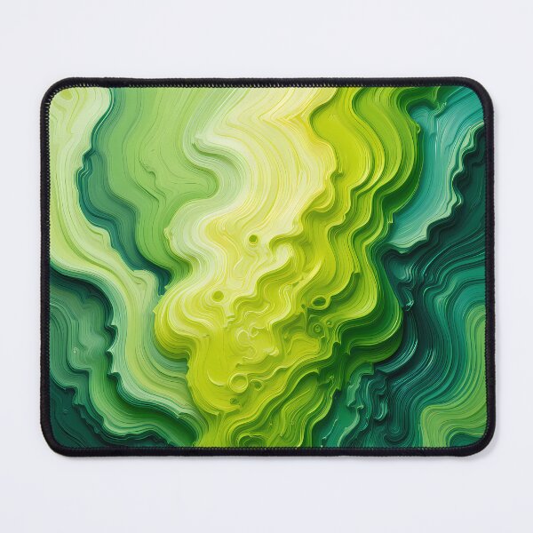 Item preview, Surreal Green Abstract Colors Textures Art Contemporary Design designed and sold by ART ATTACK ZONE.