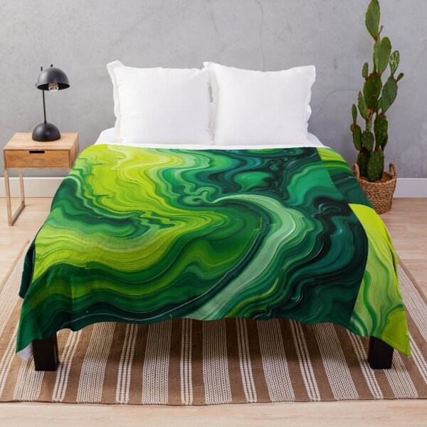 Item preview, Green Vibrant Abstract Colors Textures Art Contemporary Design designed and sold by ART ATTACK ZONE.