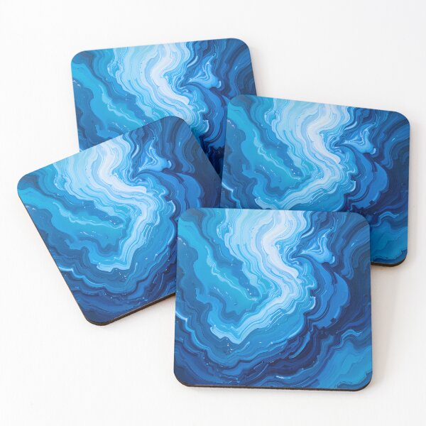 Item preview, Blues Vibrant Abstract Colors Textures Art Contemporary Design designed and sold by ART ATTACK ZONE.
