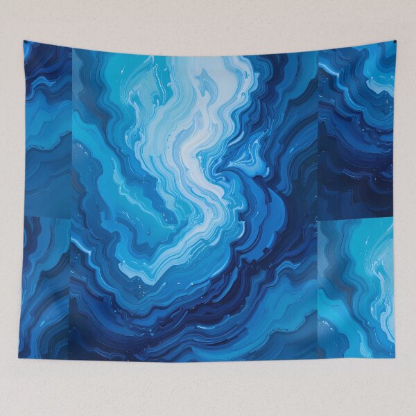 Item preview, Blues Vibrant Abstract Colors Textures Art Contemporary Design designed and sold by ART ATTACK ZONE.